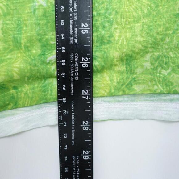 Time And Tru Shirt Women's XL (16-18) Blue Green Tie-Dye Short Sleeve Pullover - Picture 4 of 7